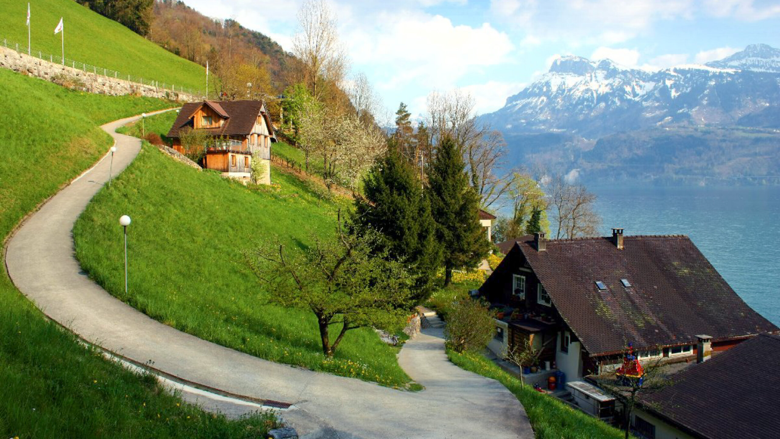 Der Zugangsweg zum Hostel